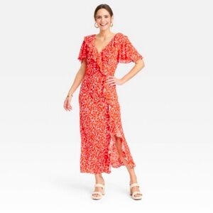A New Day Floral Maxi Dress NWT